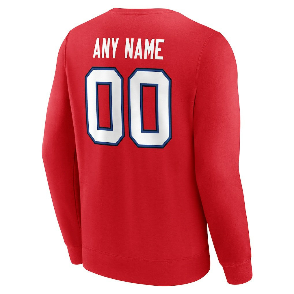 Buffalo Bills  Team Authentic Personalized Name & Number Sweatshirt