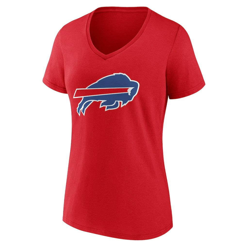 Buffalo Bills  Women's Team Authentic Personalized Name & Number V-Neck T-Shirt