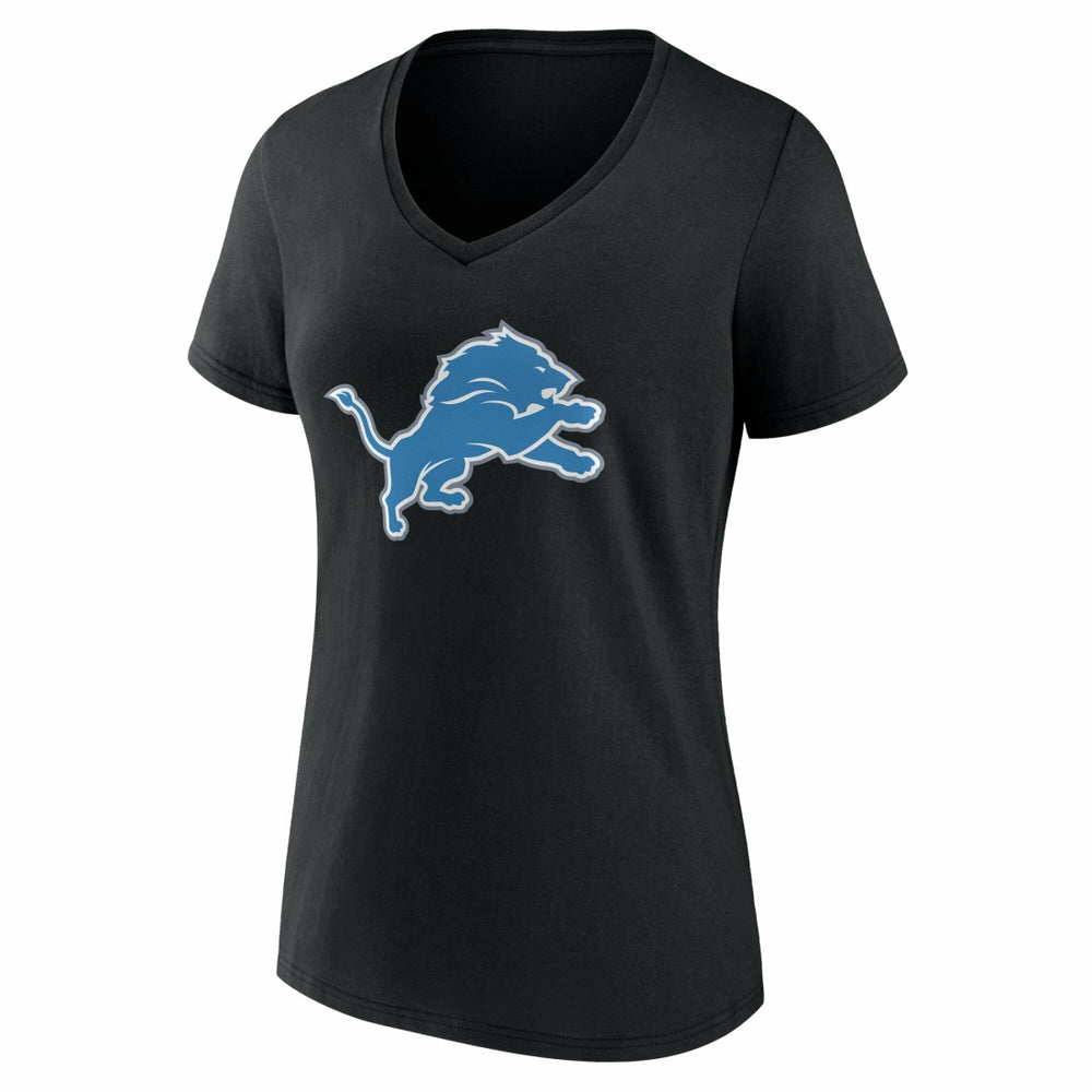 Detroit Lions  Women's Team Authentic Personalized Name & Number V-Neck T-Shirt