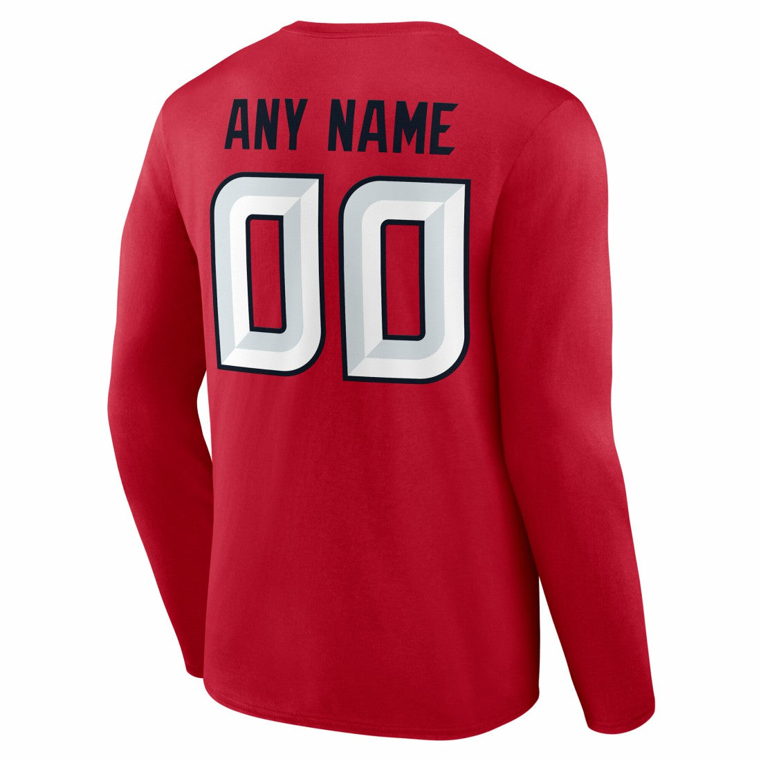 Houston Texans  Team Authentic Personalized Name & Number Long Sleeve T-Shirt