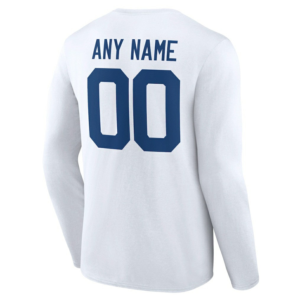 Indianapolis Colts  Team Authentic Personalized Name & Number Long Sleeve T-Shirt