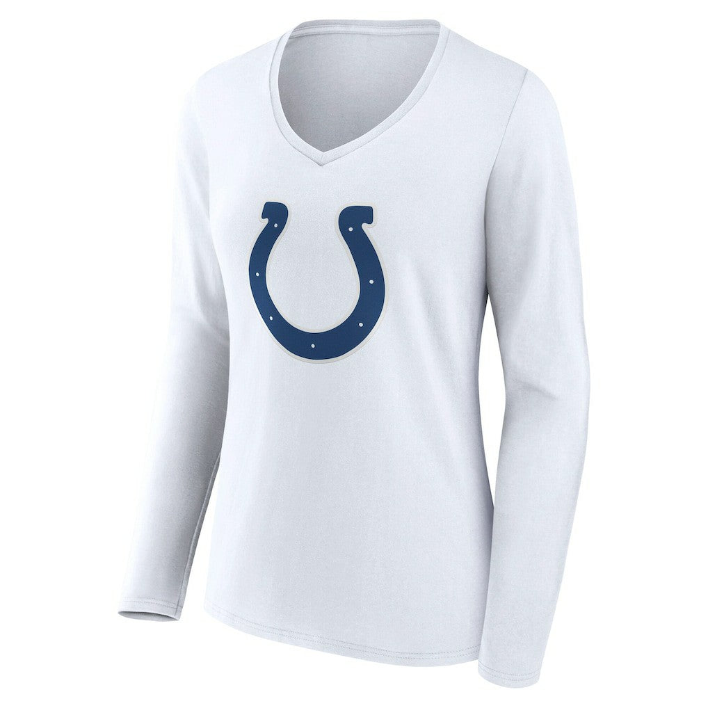 Indianapolis Colts  Women's Team Authentic Personalized Name & Number Long Sleeve V-Neck T-Shirt