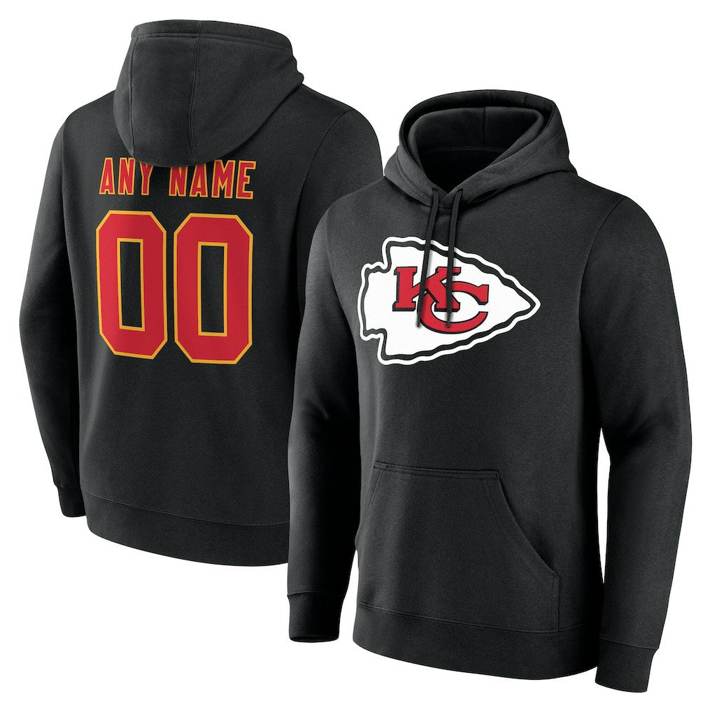 Kansas City Chiefs  Team Authentic Personalized Name & Number Hoodie