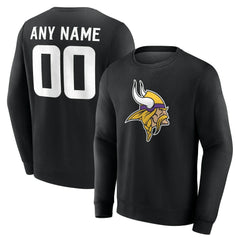 Minnesota Vikings  Team Authentic Personalized Name & Number Sweatshirt