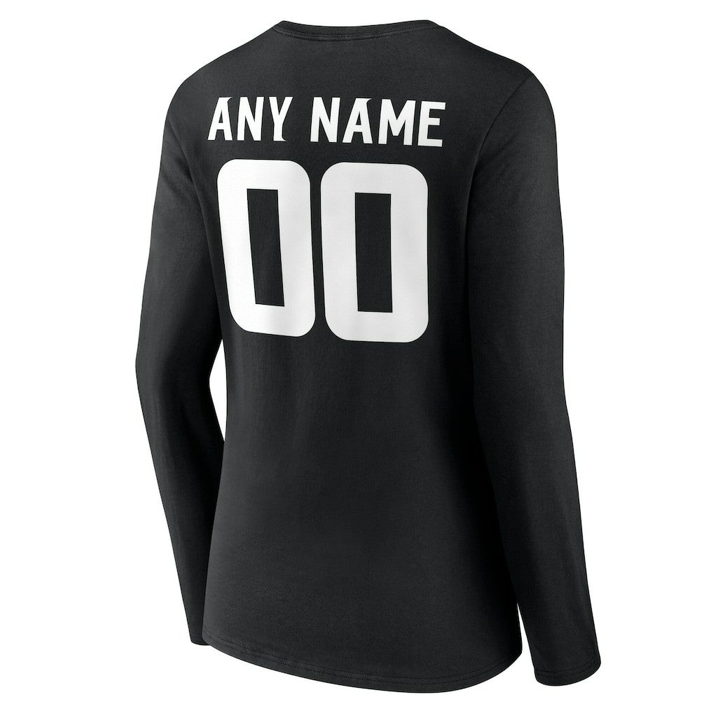 Minnesota Vikings  Women's Team Authentic Personalized Name & Number Long Sleeve V-Neck T-Shirt