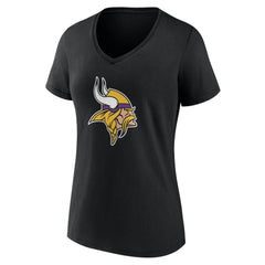 Minnesota Vikings  Women's Team Authentic Personalized Name & Number V-Neck T-Shirt