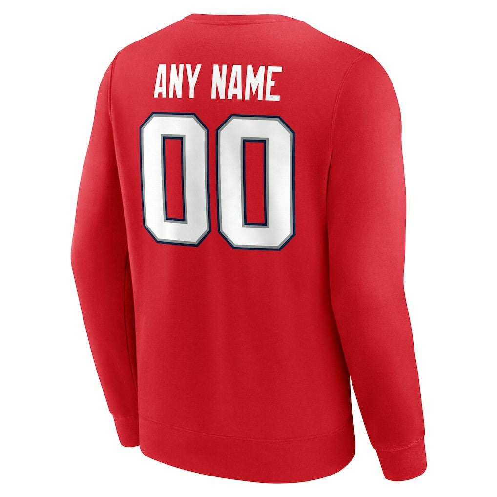 New England Patriots  Team Authentic Personalized Name & Number Sweatshirt