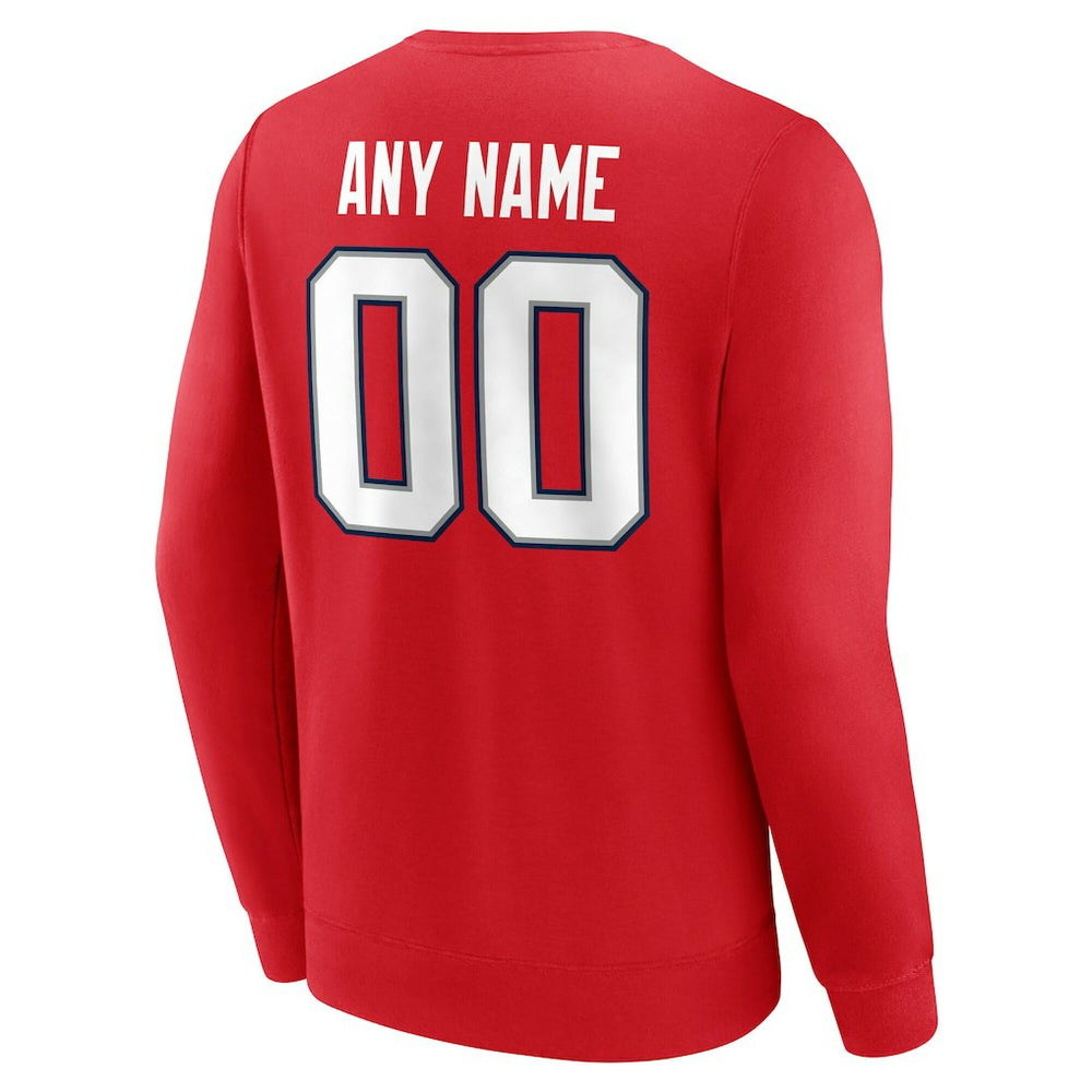 New England Patriots  Team Authentic Personalized Name & Number Sweatshirt
