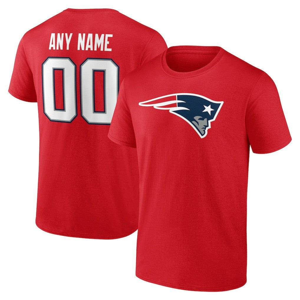 New England Patriots  Team Authentic Personalized Name & Number T-Shirt