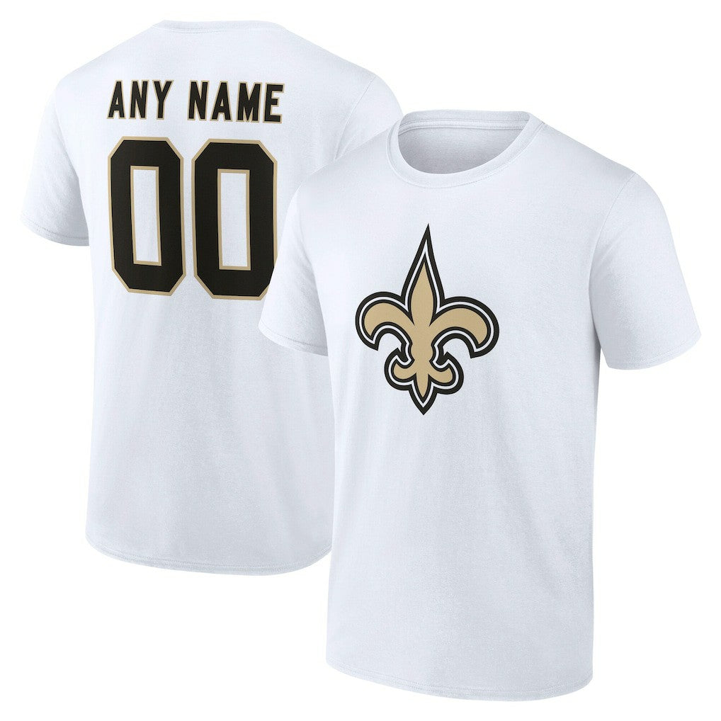 New Orleans Saints  Team Authentic Personalized Name & Number T-Shirt