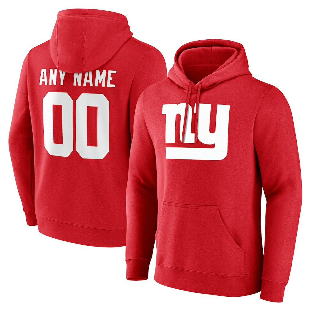 New York Giants  Team Authentic Personalized Name & Number Hoodie