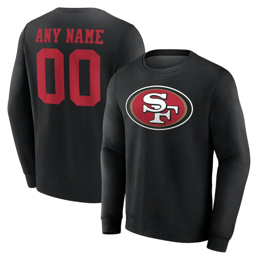 San Francisco 49ers  Team Authentic Personalized Name & Number Sweatshirt