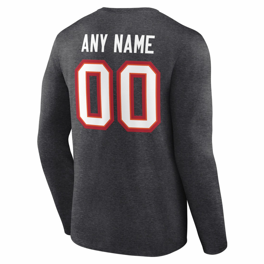 Tampa Bay Buccaneers  Team Authentic Personalized Name & Number Long Sleeve T-Shirt