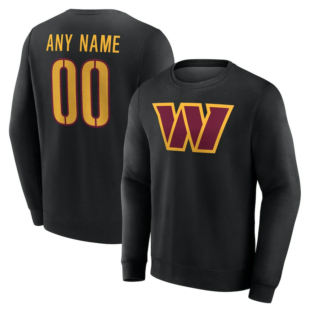 Washington Commanders  Team Authentic Personalized Name & Number Sweatshirt