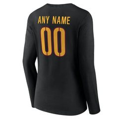 Washington Commanders  Women's Team Authentic Personalized Name & Number Long Sleeve V-Neck T-Shirt