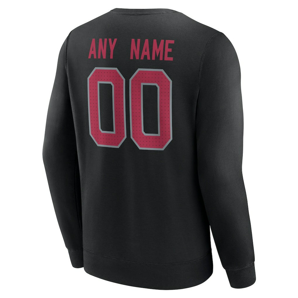 Arizona Cardinals  Team Authentic Personalized Name & Number Sweatshirt