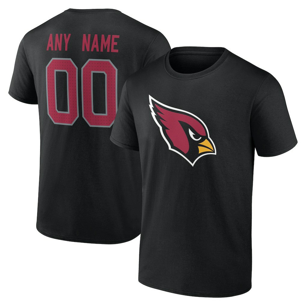 Arizona Cardinals  Team Authentic Personalized Name & Number T-Shirt