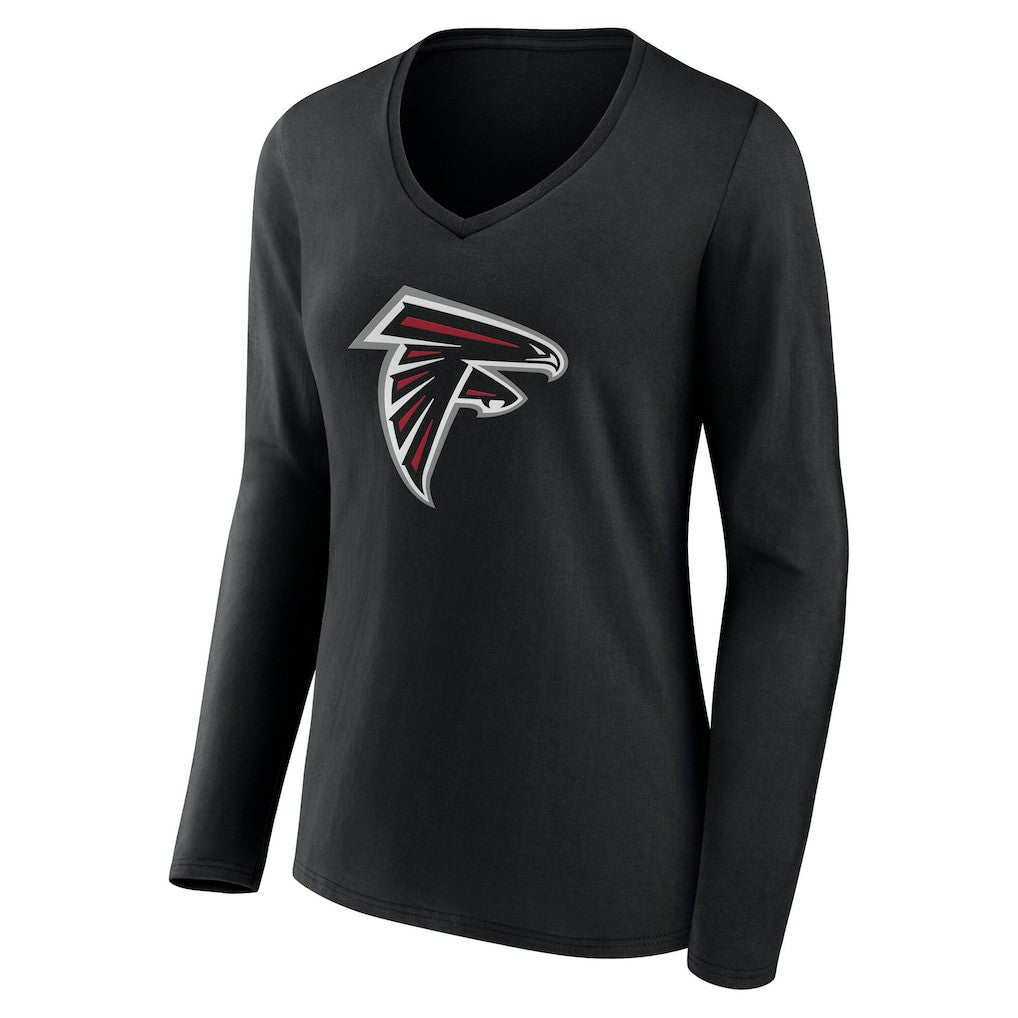 Atlanta Falcons  Women's Team Authentic Personalized Name & Number Long Sleeve V-Neck T-Shirt