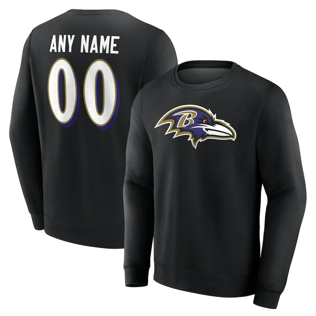 Baltimore Ravens  Team Authentic Personalized Name & Number Sweatshirt
