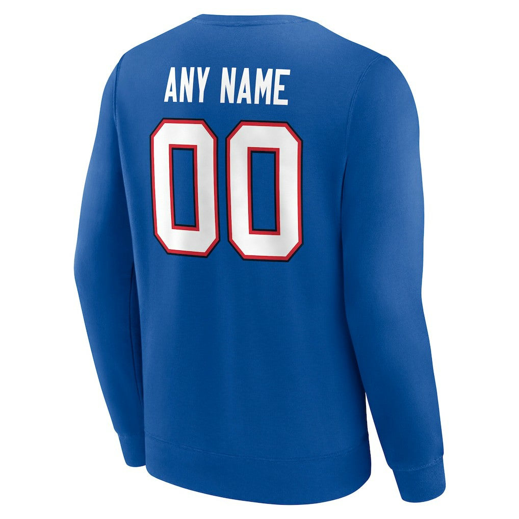 Buffalo Bills  Team Authentic Personalized Name & Number Sweatshirt