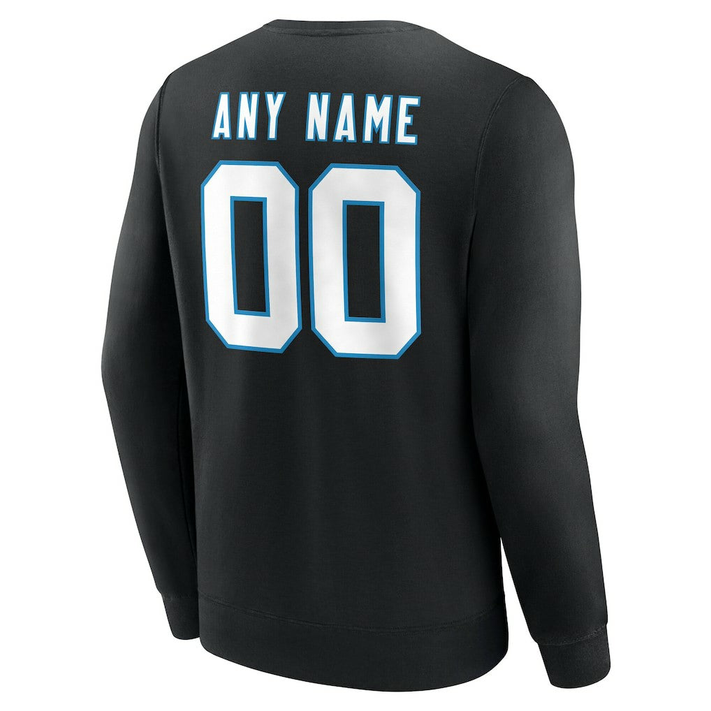 Carolina Panthers  Team Authentic Personalized Name & Number Sweatshirt