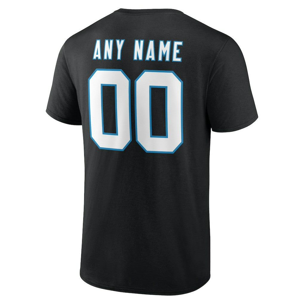 Carolina Panthers  Team Authentic Personalized Name & Number T-Shirt