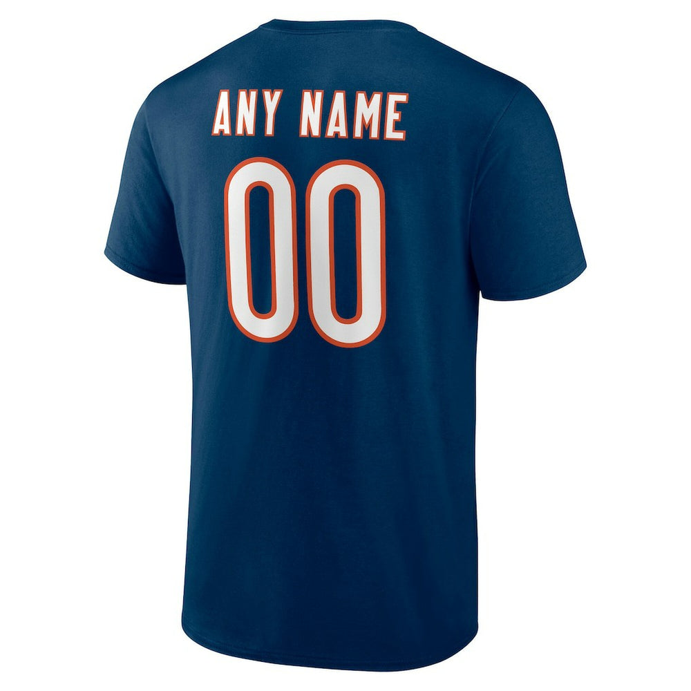 Chicago Bears  Team Authentic Personalized Name & Number T-Shirt
