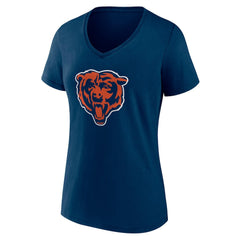 Chicago Bears  Women's Team Authentic Personalized Name & Number V-Neck T-Shirt