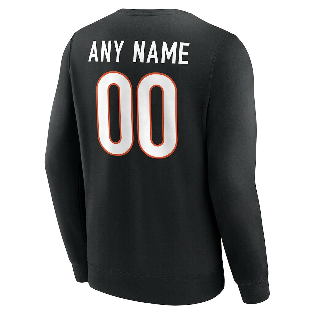 Cincinnati Bengals  Team Authentic Personalized Name & Number Sweatshirt
