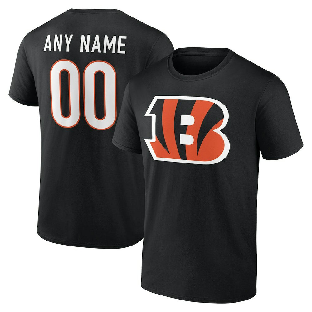 Cincinnati Bengals  Team Authentic Personalized Name & Number T-Shirt