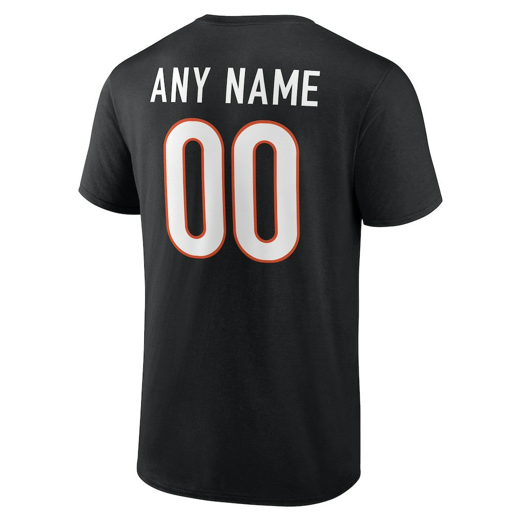 Cincinnati Bengals  Team Authentic Personalized Name & Number T-Shirt