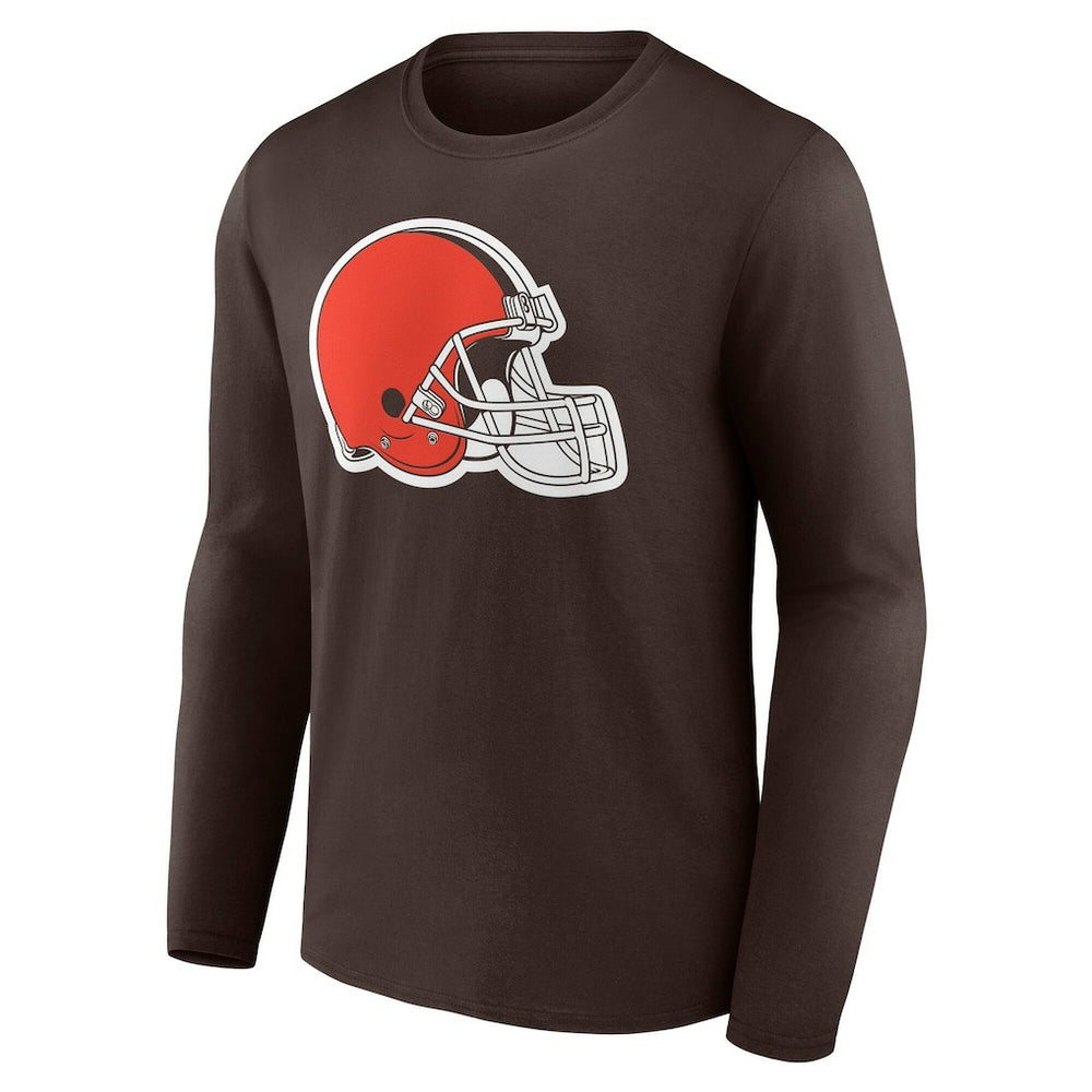 Cleveland Browns  Team Authentic Personalized Name & Number Long Sleeve T-Shirt