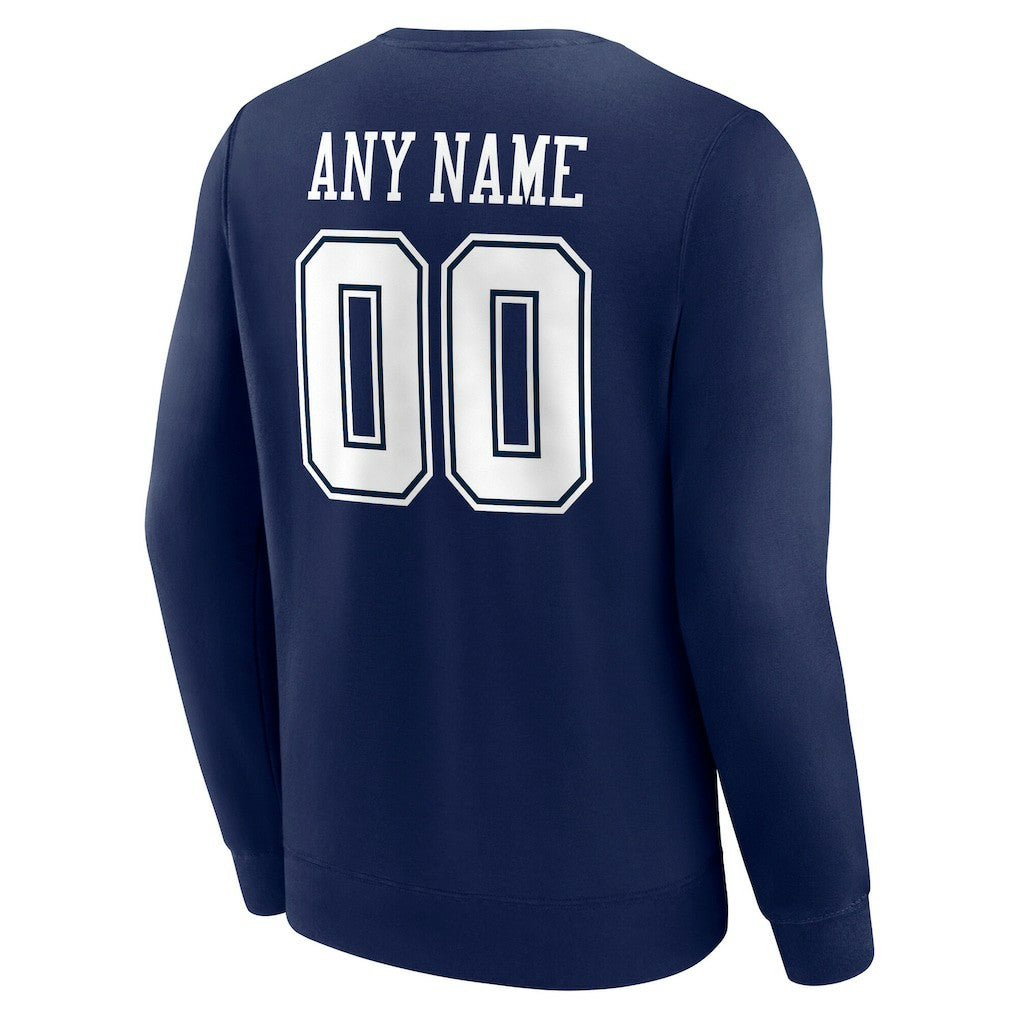 Dallas Cowboys  Team Authentic Personalized Name & Number Sweatshirt