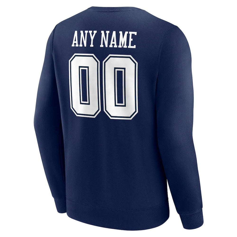Dallas Cowboys  Team Authentic Personalized Name & Number Sweatshirt
