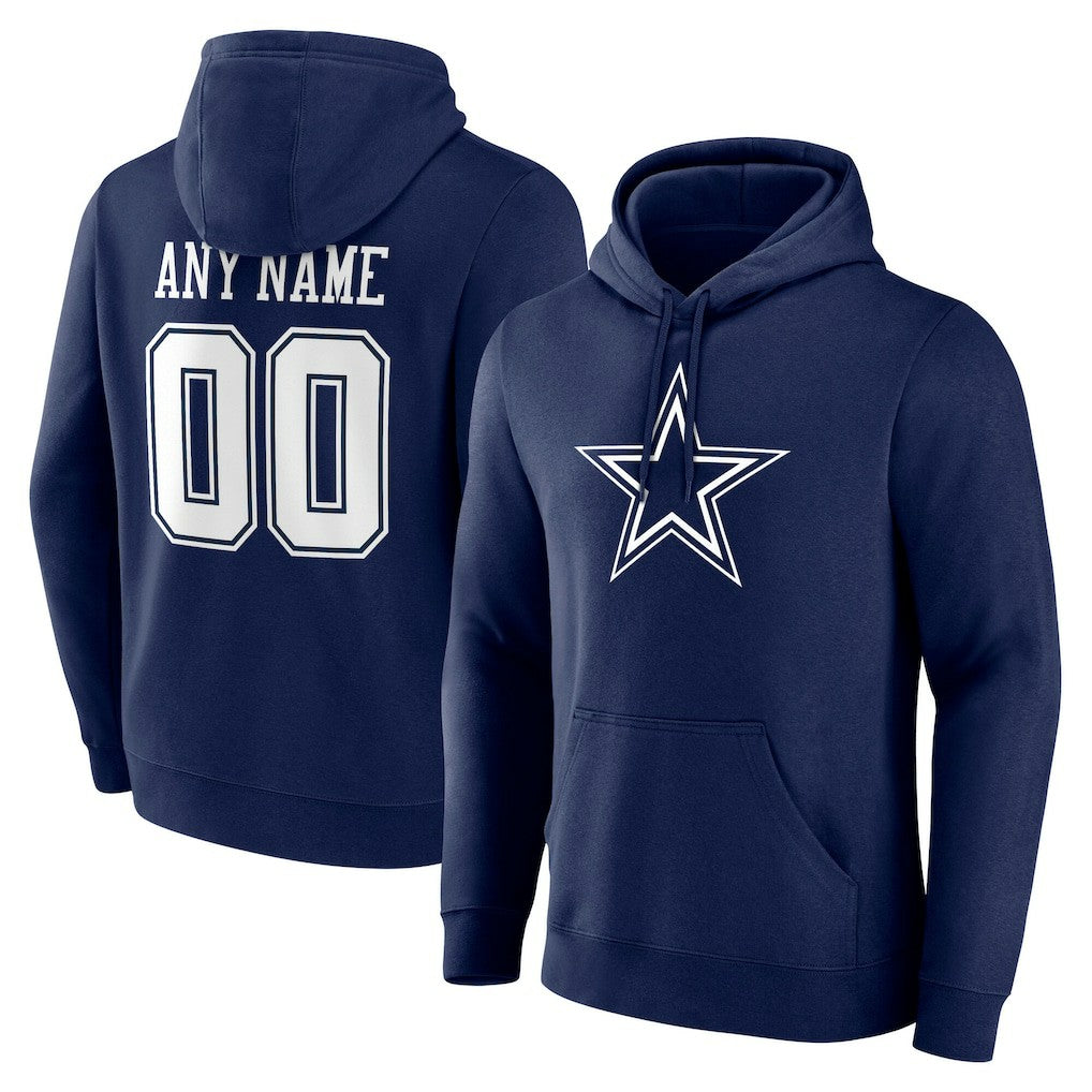 Dallas Cowboys  Team Authentic Personalized Name & Number Hoodie