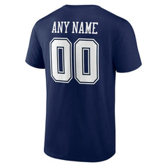 Dallas Cowboys  Team Authentic Personalized Name & Number T-Shirt