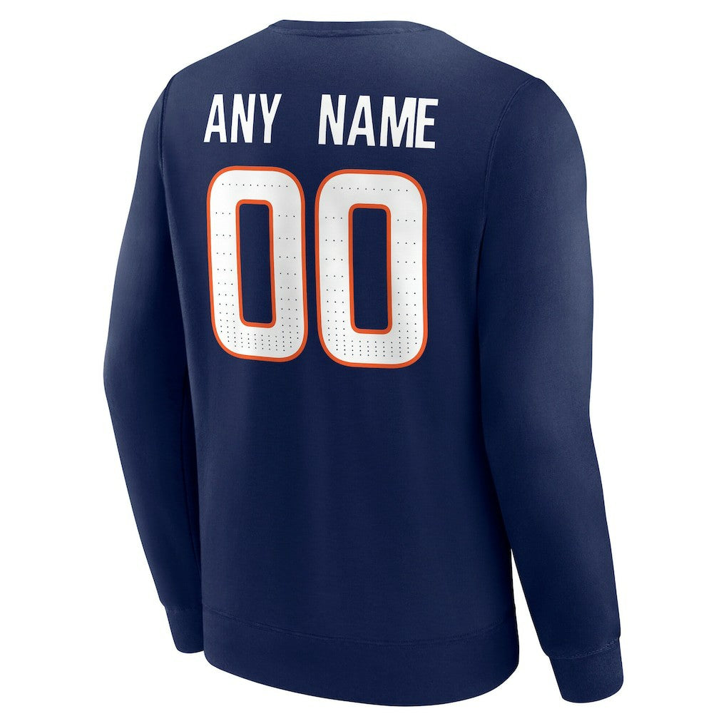 Denver Broncos  Team Authentic Personalized Name & Number Sweatshirt