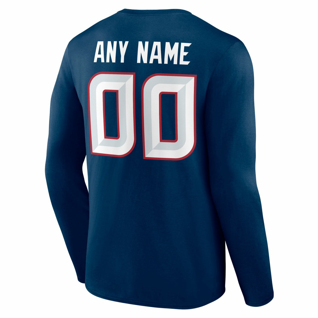 Houston Texans  Team Authentic Personalized Name & Number Long Sleeve T-Shirt