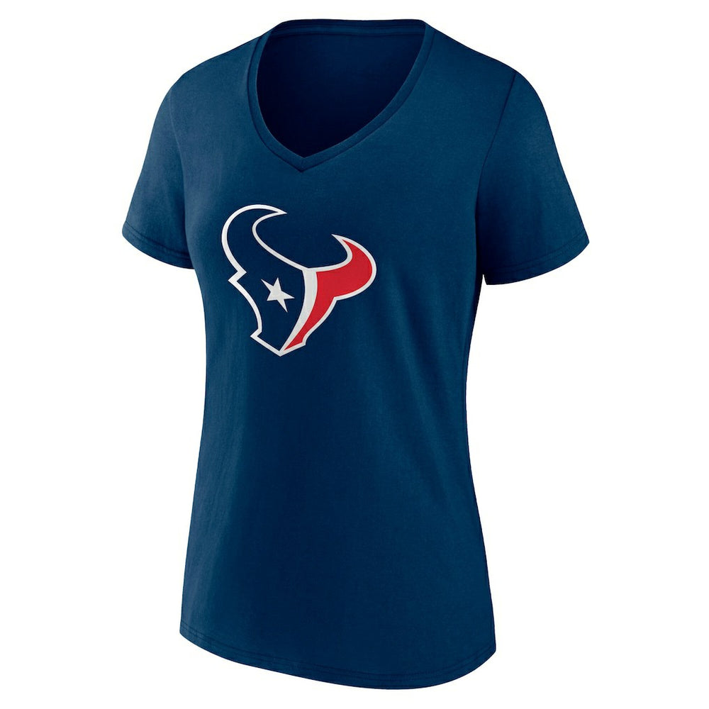 Houston Texans  Women's Team Authentic Personalized Name & Number V-Neck T-Shirt