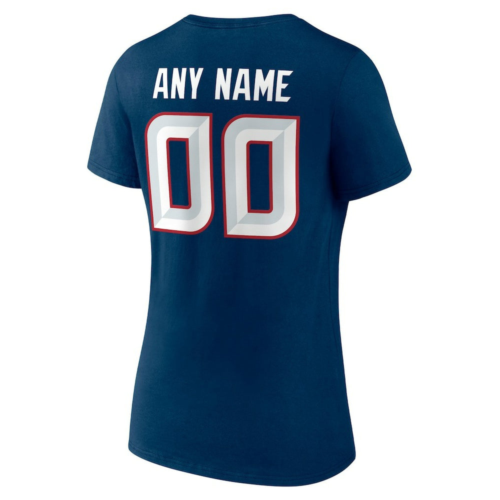Houston Texans  Women's Team Authentic Personalized Name & Number V-Neck T-Shirt