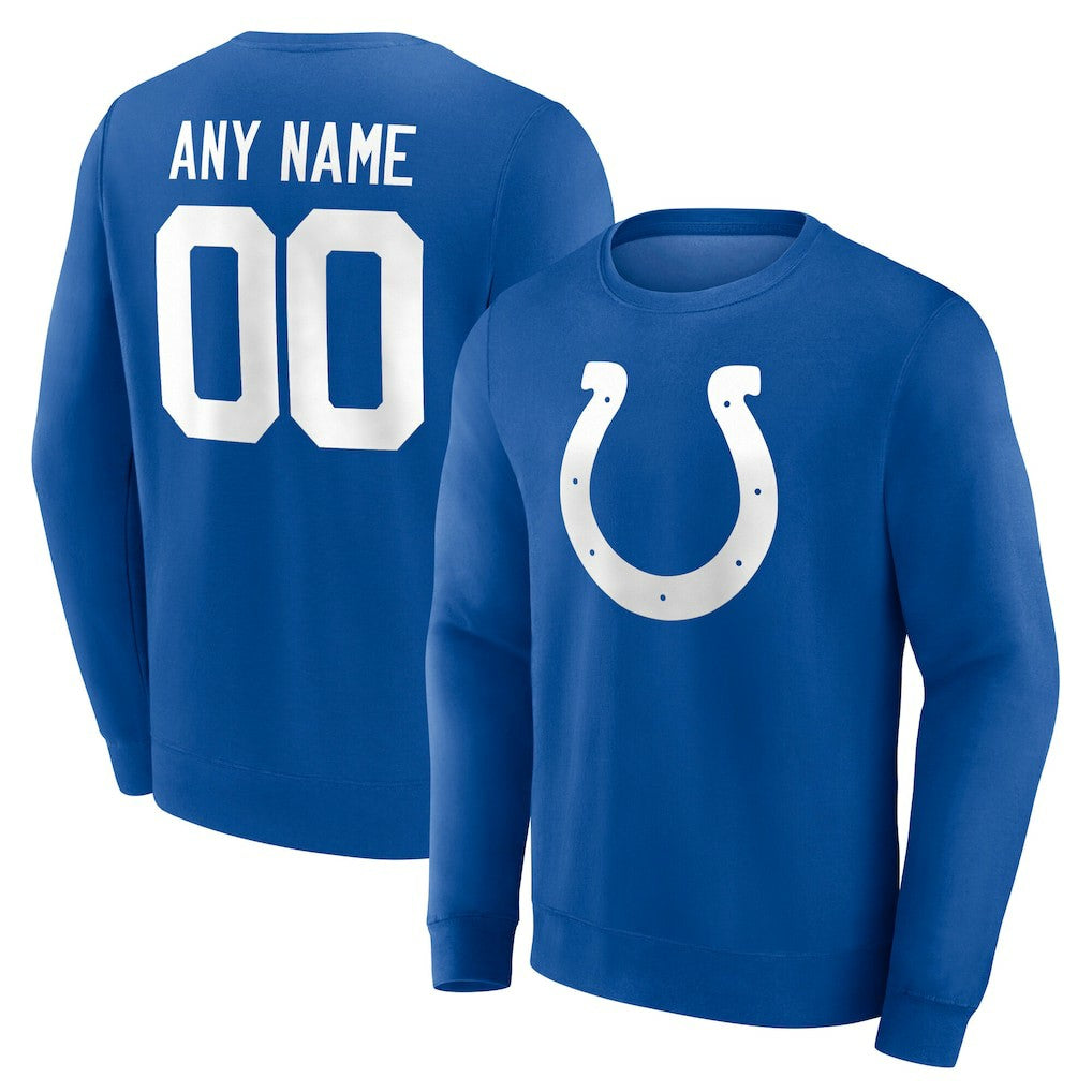 Indianapolis Colts  Team Authentic Personalized Name & Number Sweatshirt