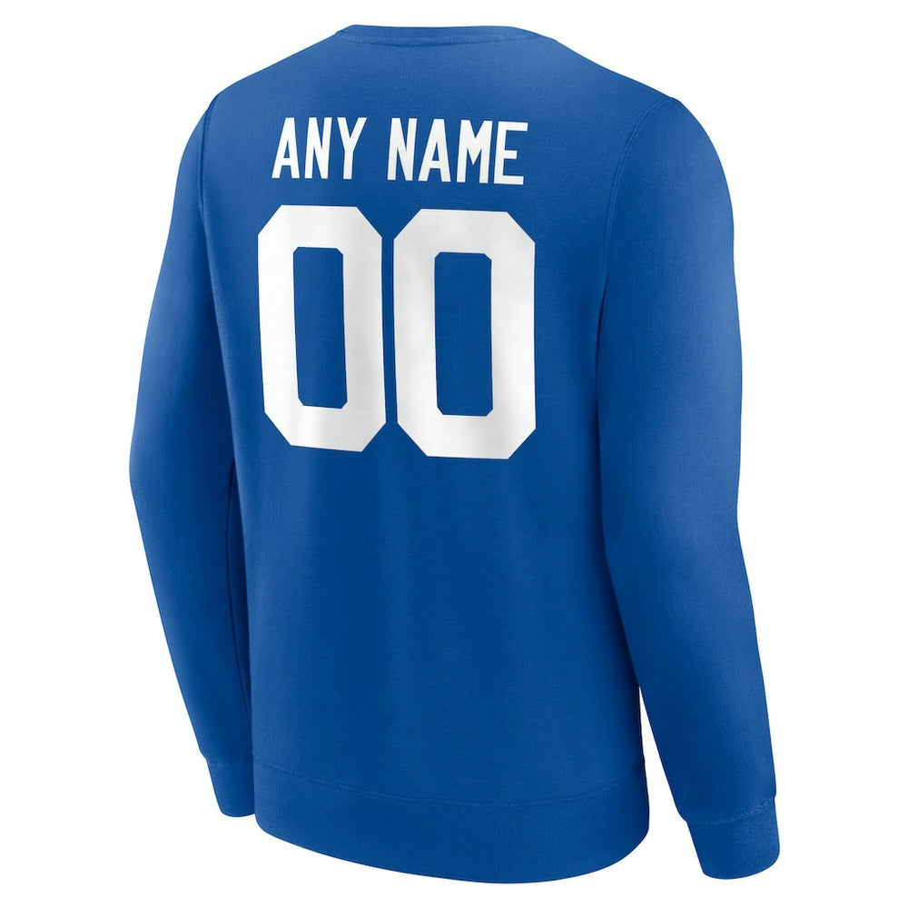 Indianapolis Colts  Team Authentic Personalized Name & Number Sweatshirt