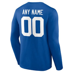 Indianapolis Colts  Team Authentic Personalized Name & Number Long Sleeve T-Shirt