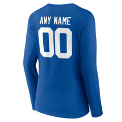 Indianapolis Colts  Women's Team Authentic Personalized Name & Number Long Sleeve V-Neck T-Shirt