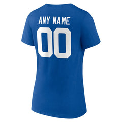 Indianapolis Colts  Women's Team Authentic Personalized Name & Number V-Neck T-Shirt