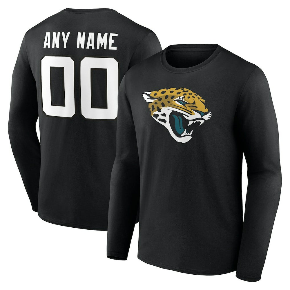 Jacksonville Jaguars  Team Authentic Personalized Name & Number Long Sleeve T-Shirt