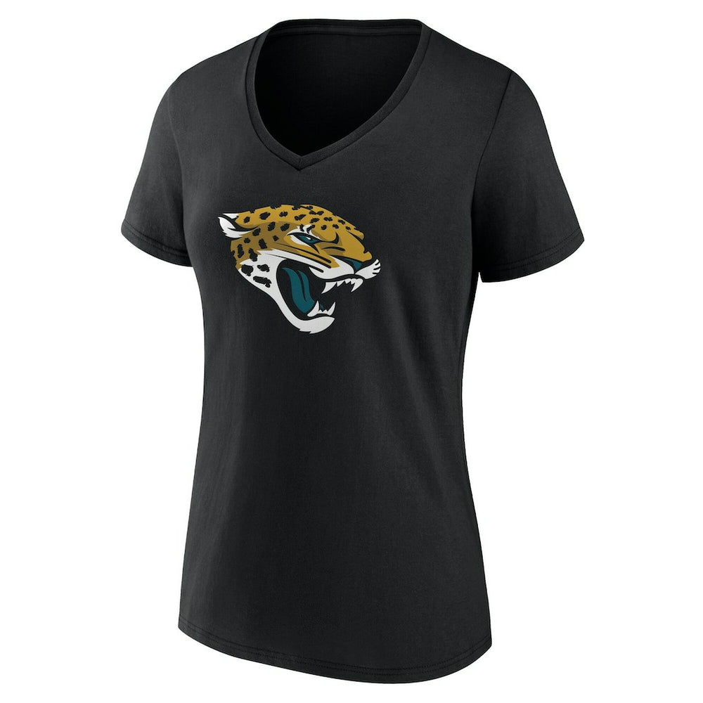 Jacksonville Jaguars  Women's Team Authentic Personalized Name & Number V-Neck T-Shirt