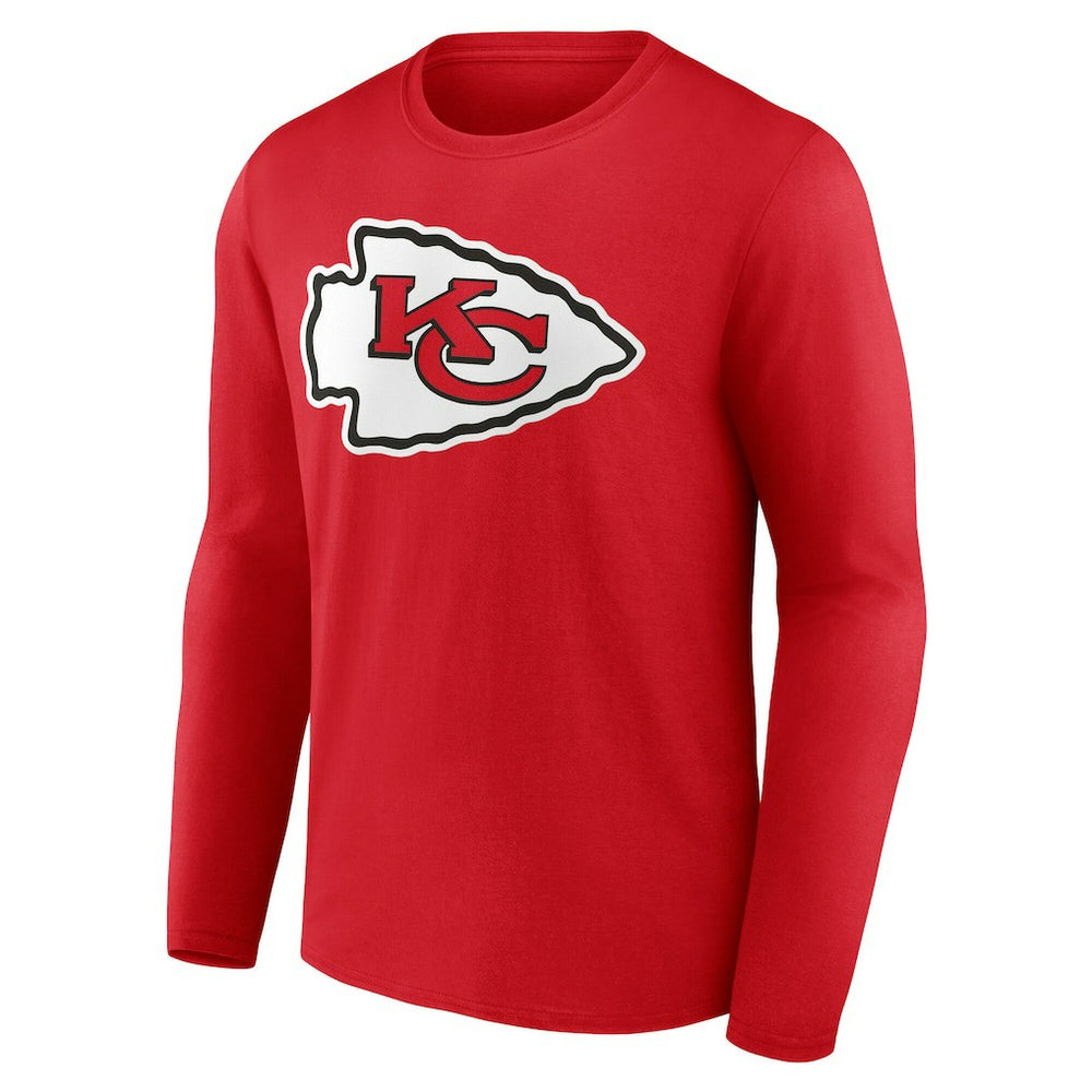 Kansas City Chiefs  Team Authentic Personalized Name & Number Long Sleeve T-Shirt