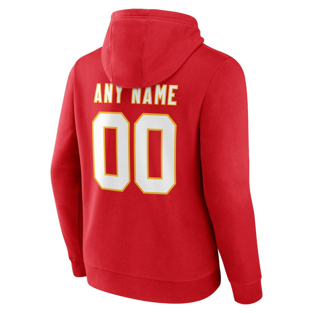 Kansas City Chiefs  Team Authentic Personalized Name & Number Hoodie