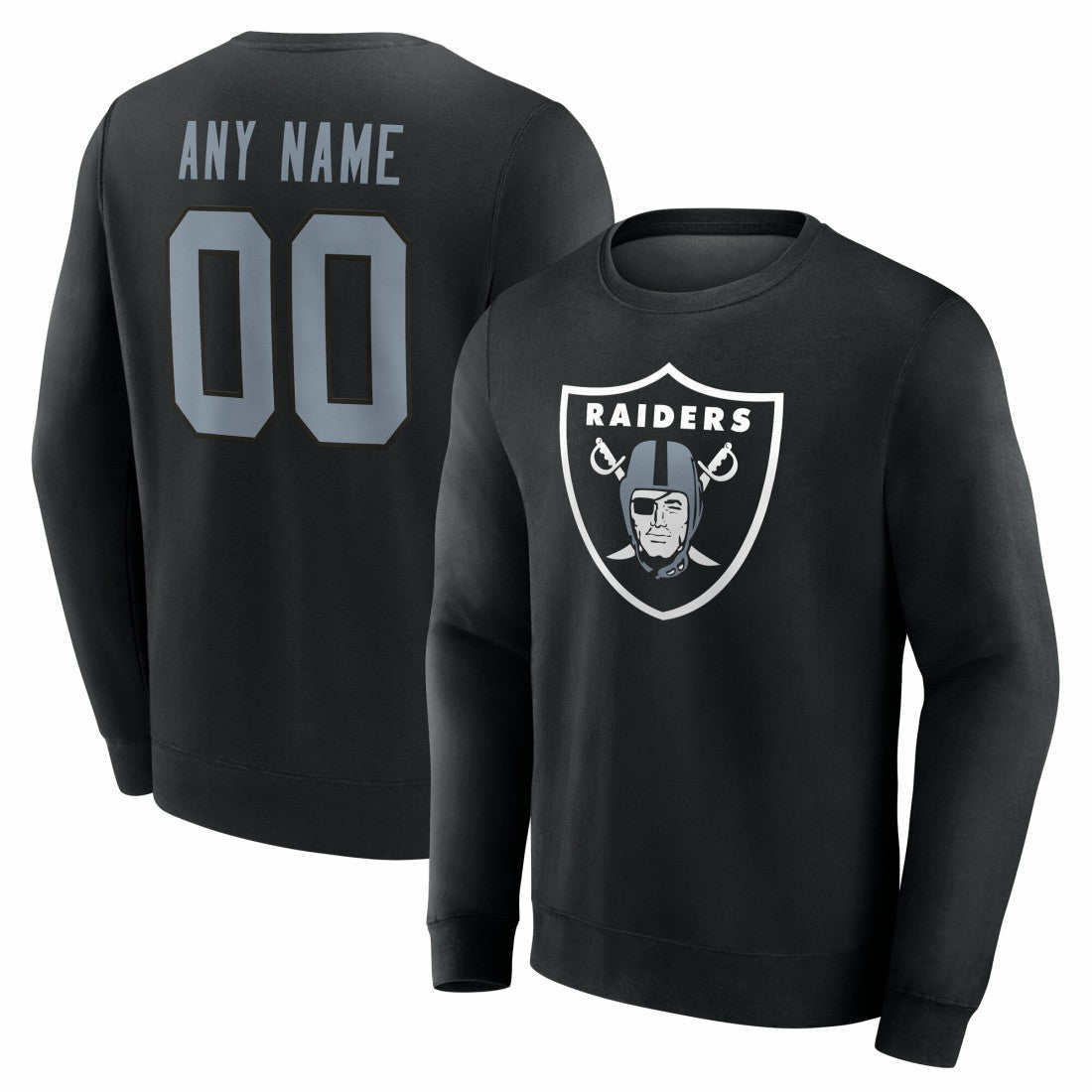 Las Vegas Raiders  Team Authentic Personalized Name & Number Sweatshirt